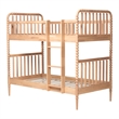 Baxton Studio Lucera Bobbin Bunk Bed with Ladder Beech Brown