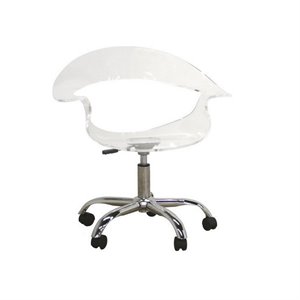 elia office chair in clear