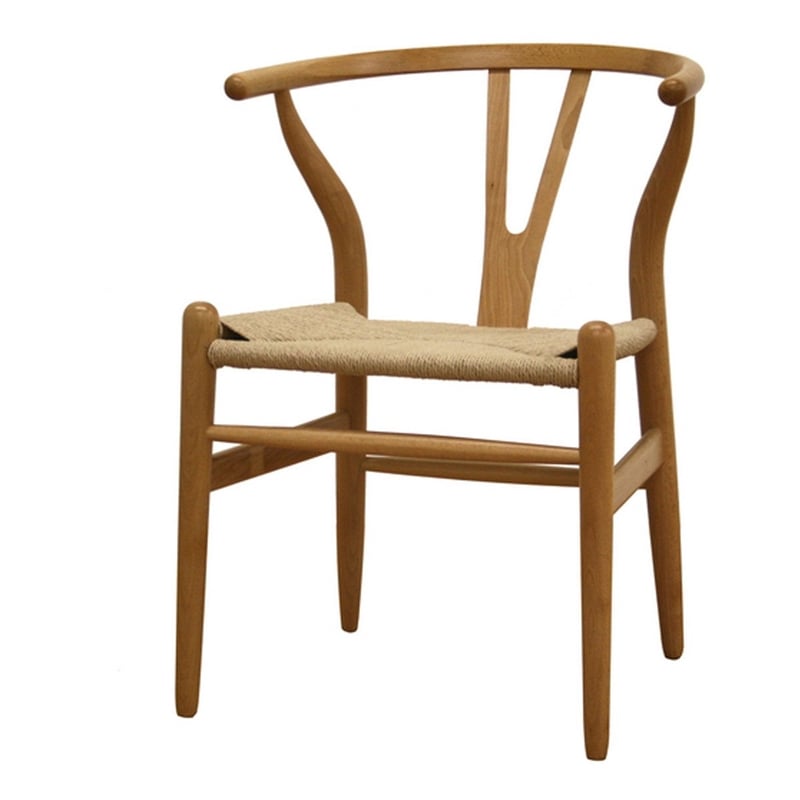 Wishbone Y Dining Chair in Natural (Set of 2)
