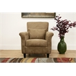 Marquis Fabric Club Arm Chair in Tan