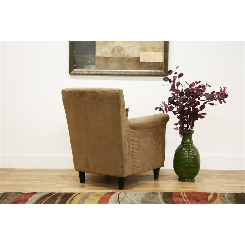 Marquis Fabric Club Arm Chair in Tan