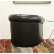 Baxton Studio Julian Faux Leather Club Chair in Black