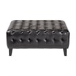 Pemberly Square Ottoman in Dark Brown