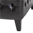 Pemberly Square Ottoman in Dark Brown
