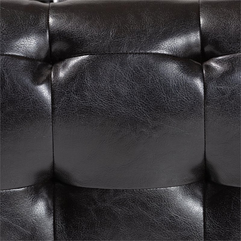 Pemberly Square Ottoman in Dark Brown