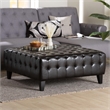 Pemberly Square Ottoman in Dark Brown