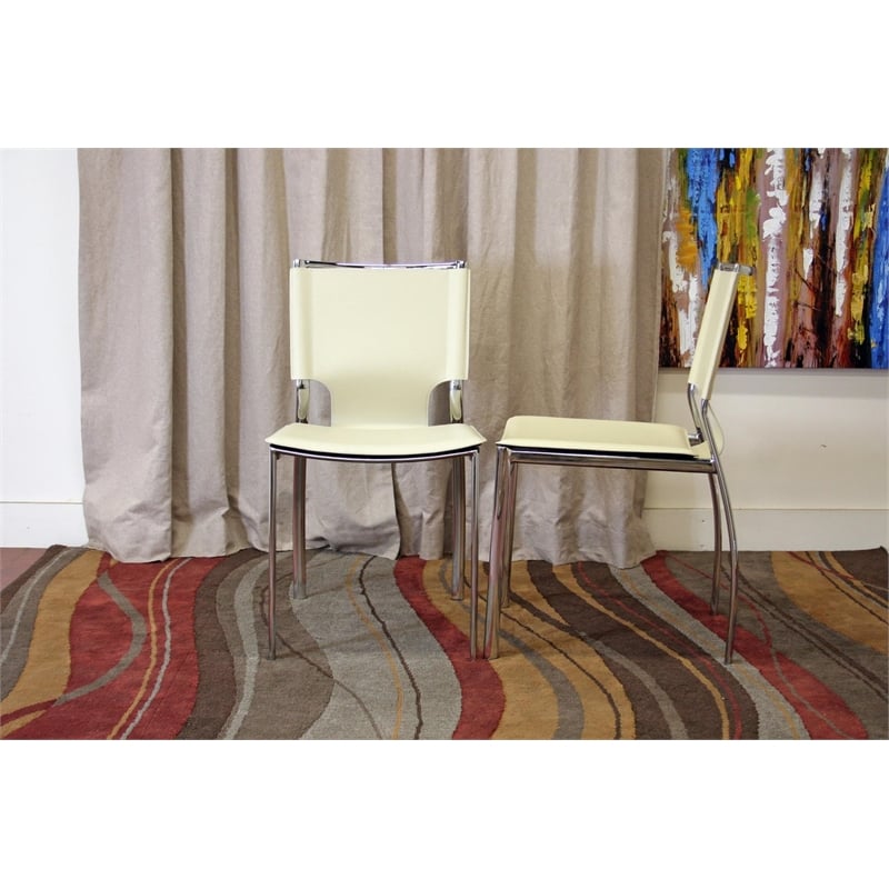 Montclare Dining Chair in Ivory (Set of 2)