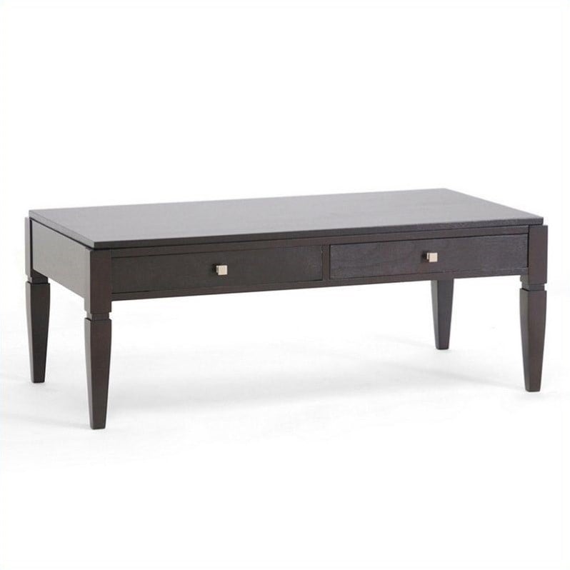 Baxton Studio Haley Coffee Table in Dark Brown   CHW35900 30