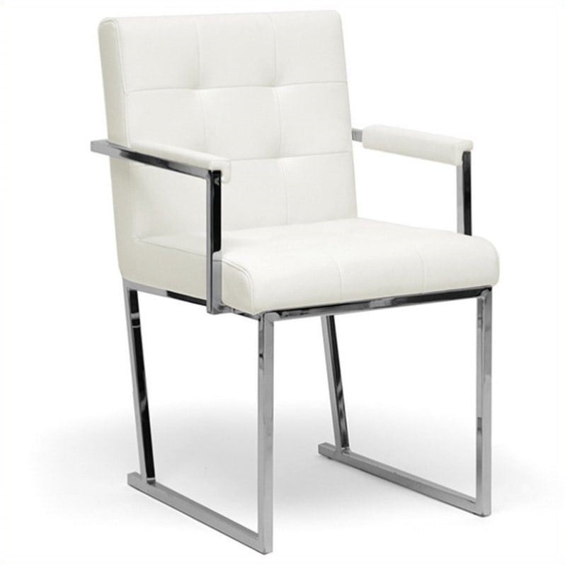 Baxton Studio Collins Accent Chair in White