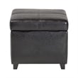 Storage Cube Ottoman in Black