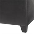 Storage Cube Ottoman in Black