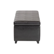 Large Bench Ottoman in Dark Brown