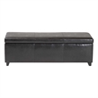 Large Bench Ottoman in Dark Brown