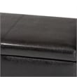 Large Bench Ottoman in Dark Brown