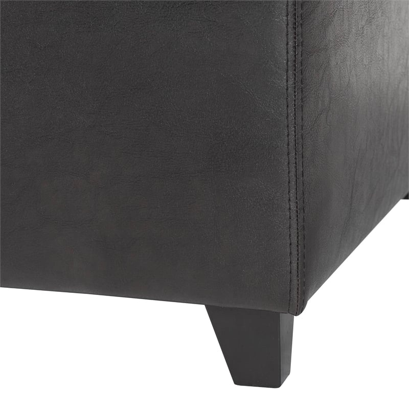 Large Bench Ottoman in Dark Brown