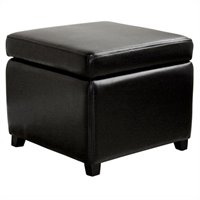 Aric Ottoman in Dark Brown BushFurnitureCollection