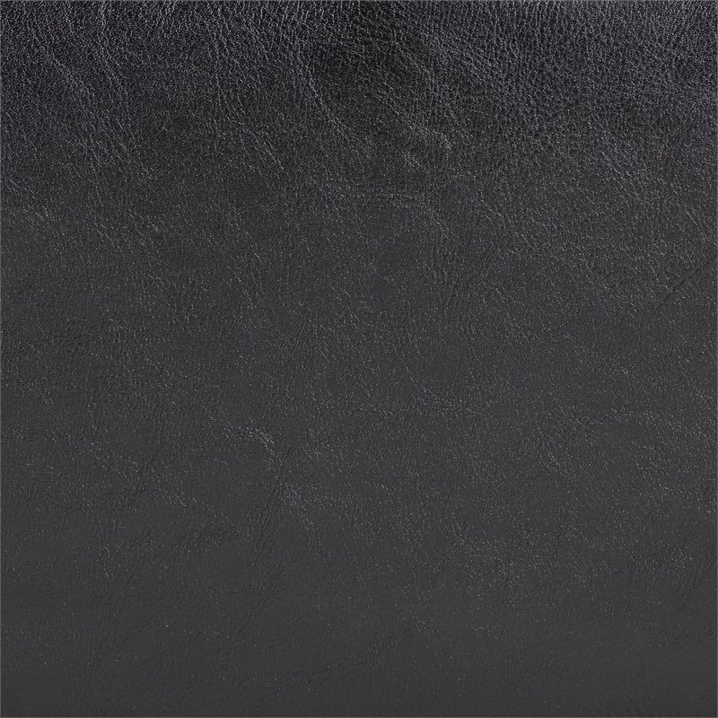 Baxton Studio Sandusky Leather Storage Cocktail Ottoman in Dark Brown