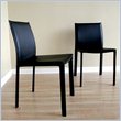 Baxton Studio Burridge Dining Chair in Black (Set of 2)
