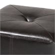 Aric Ottoman in Dark Brown