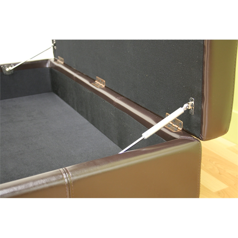 Gallo Storage Ottoman in Brown