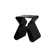 Baxton Studio Acrylic End Table with Magazine Rack
