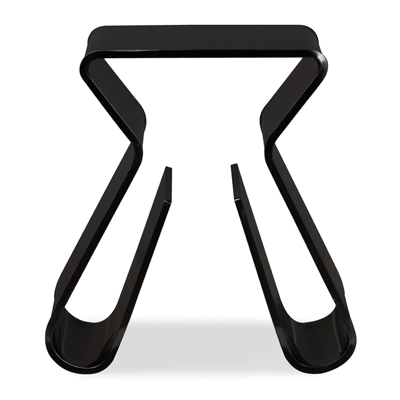 Baxton Studio Acrylic End Table with Magazine Rack
