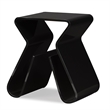 Baxton Studio Acrylic End Table with Magazine Rack