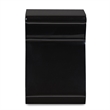 Baxton Studio Acrylic End Table with Magazine Rack