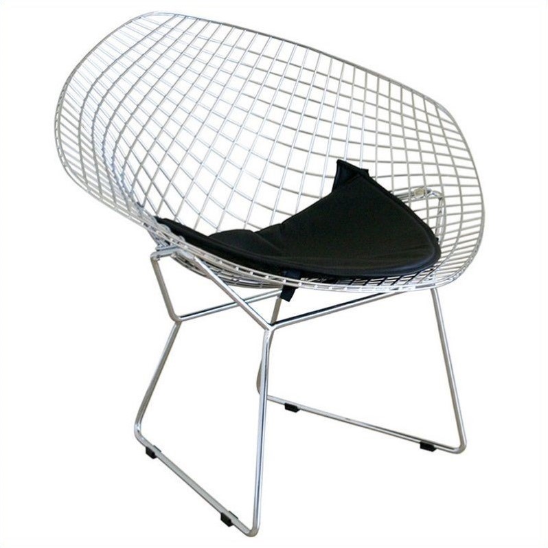 Bertoia Wire Chair bertoia diamond wire chair in silver (set of 2) - 8300 Bertoia Wire Chair bertoia diamond wire chair in silver (set of 2) - 8300