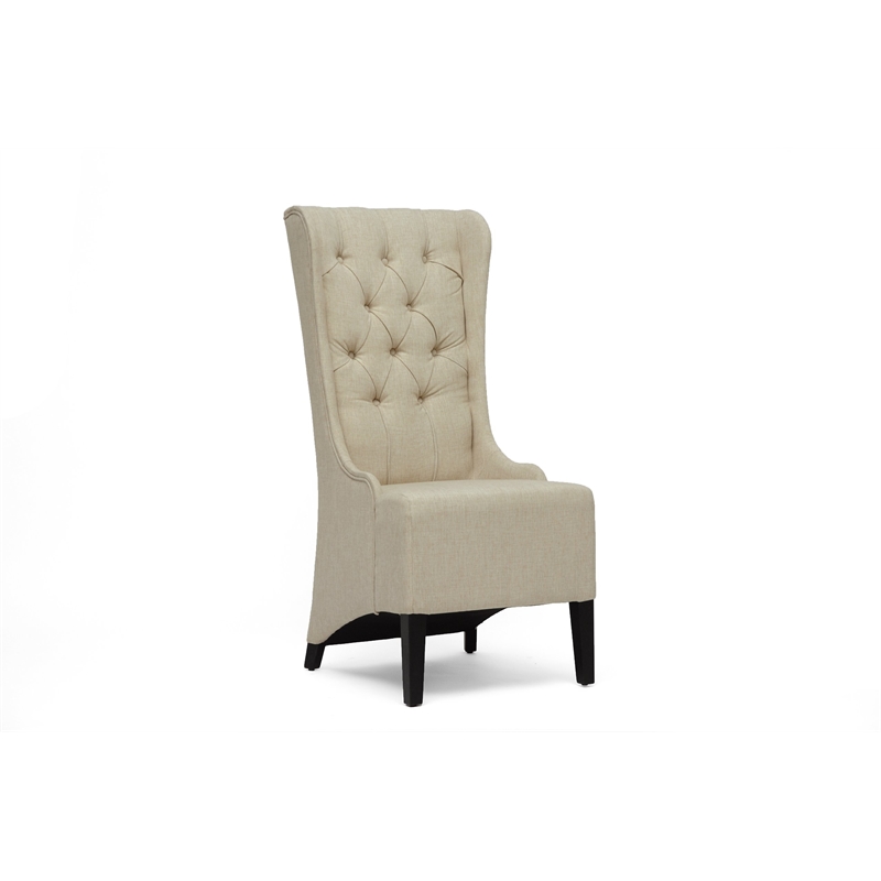Vincent Tufted Accent Chair in Beige