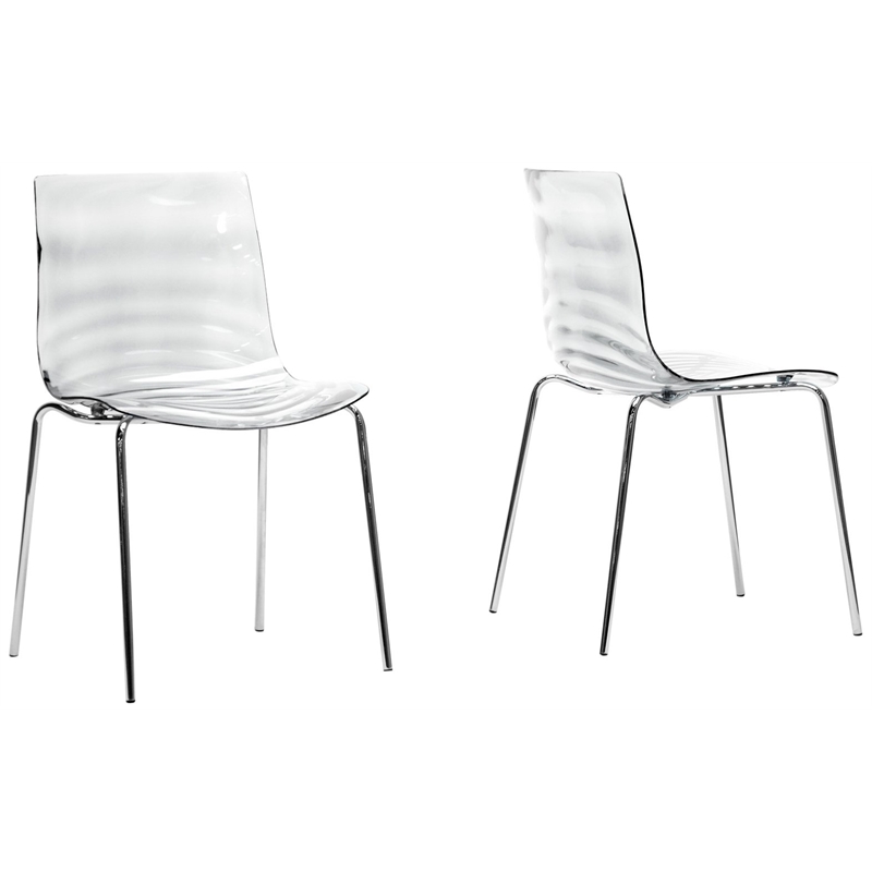 Marisse Dining Chair in Clear (Set of 2)