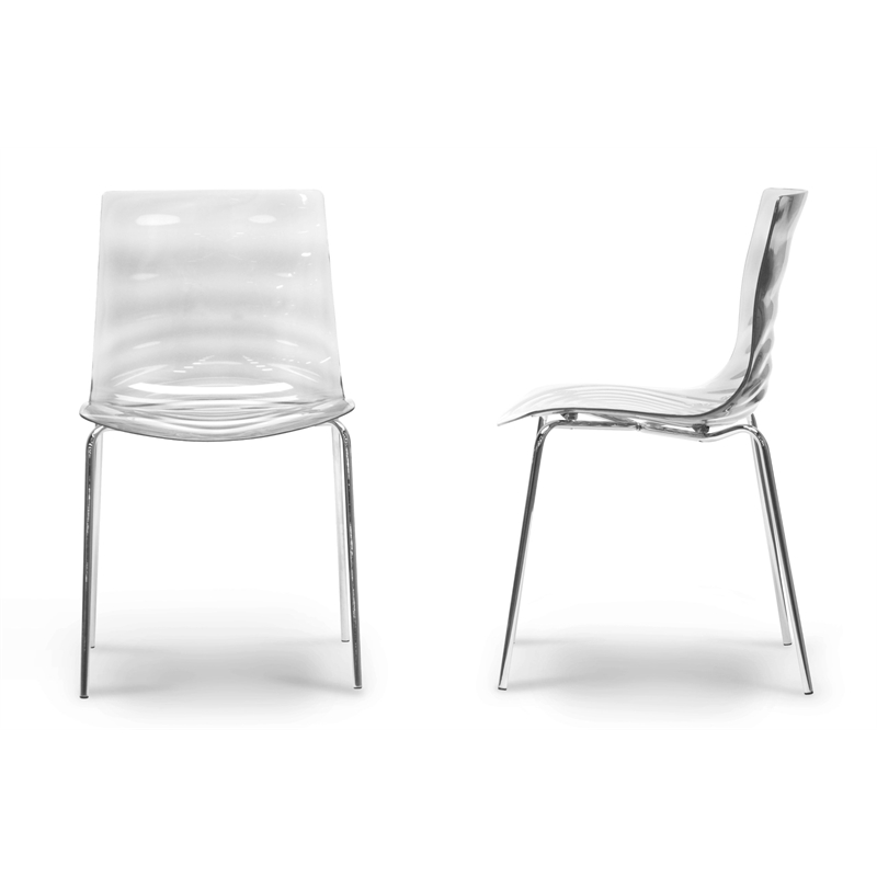 Marisse Dining Chair in Clear (Set of 2)