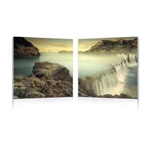 Unbridled Power Mounted Print Diptych in Multicolor