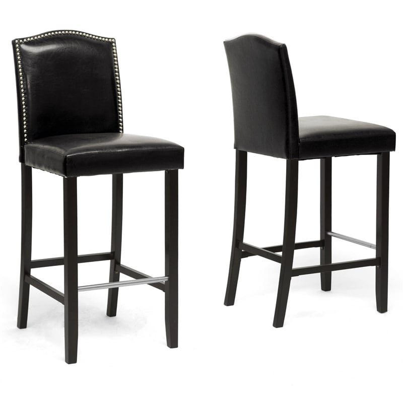 Libra Bar Stool in Black (Set of 2)
