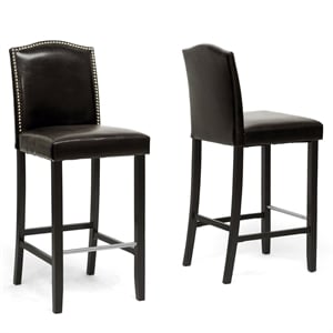 Libra Bar Stool in Brown (Set of 2)