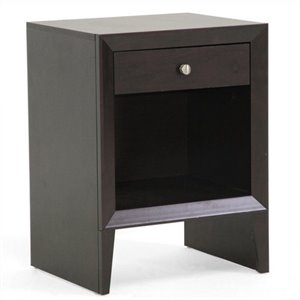 leelanau accent table and nightstand in dark brown