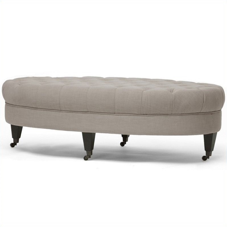 Brighton Ottoman in Beige BushFurnitureCollection