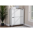 Baxton Studio Simms Modern Shoe Cabinet in White