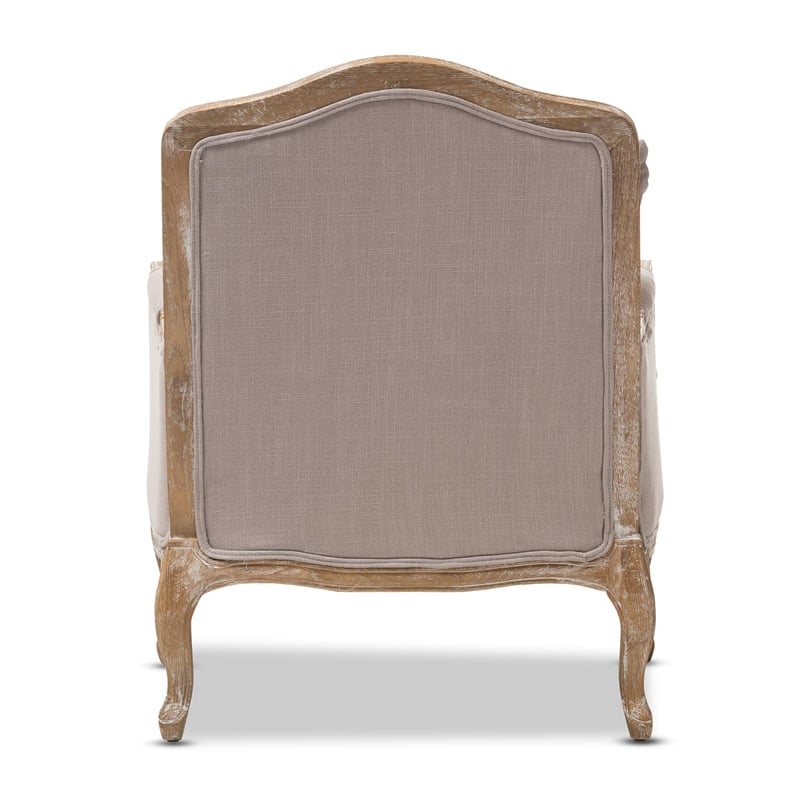 Constanza Classic Accent Arm Chair in Beige