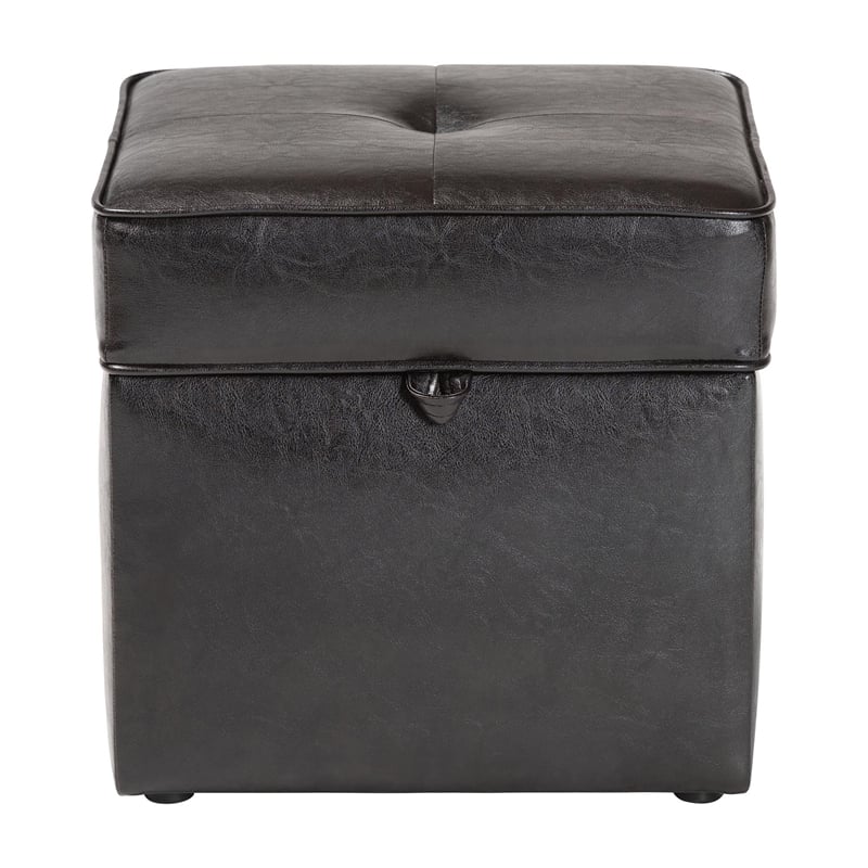 Sydney Ottoman in Dark Brown