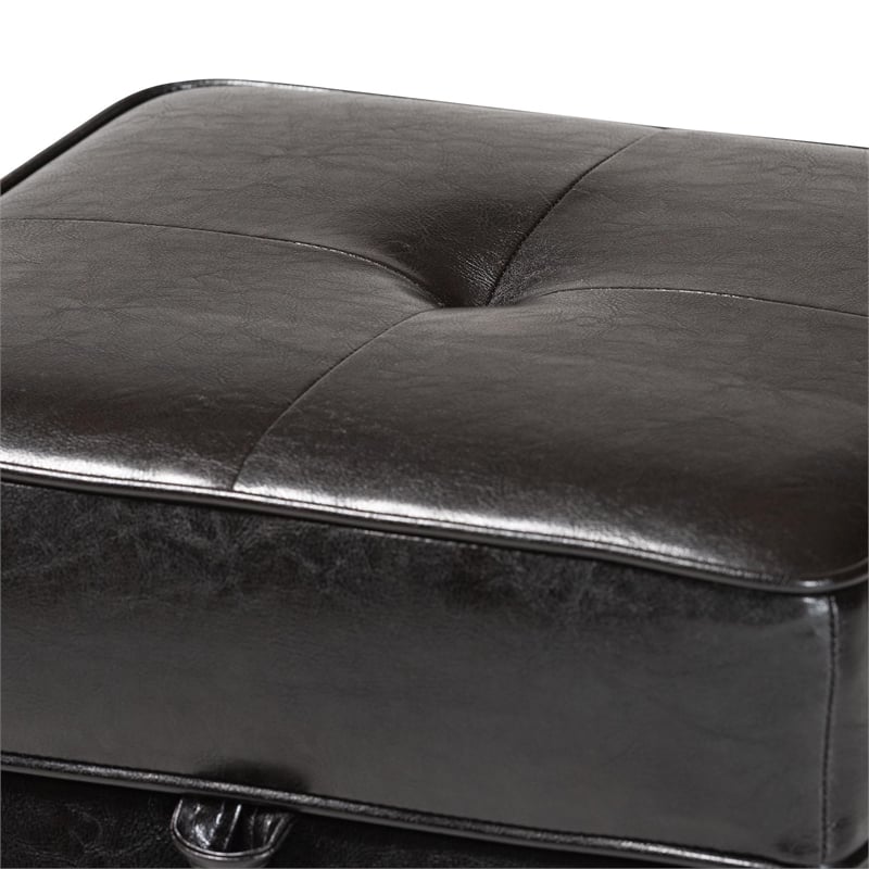 Sydney Ottoman in Dark Brown