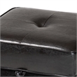 Sydney Ottoman in Dark Brown