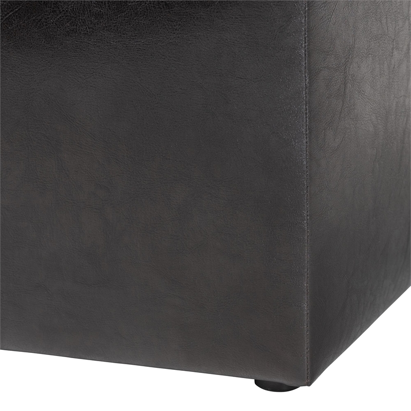 Sydney Ottoman in Dark Brown