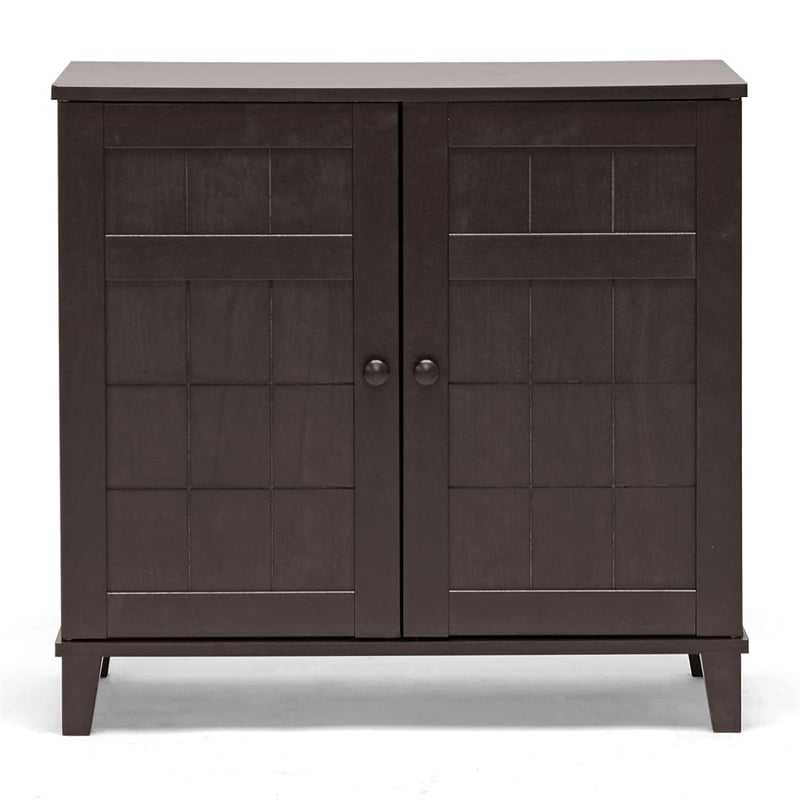 Glidden Short Shoe Cabinet in Dark Brown