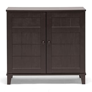 Glidden Short Shoe Cabinet in Dark Brown