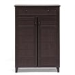 Glidden Tall Shoe Cabinet in Dark Brown