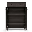 Glidden Tall Shoe Cabinet in Dark Brown