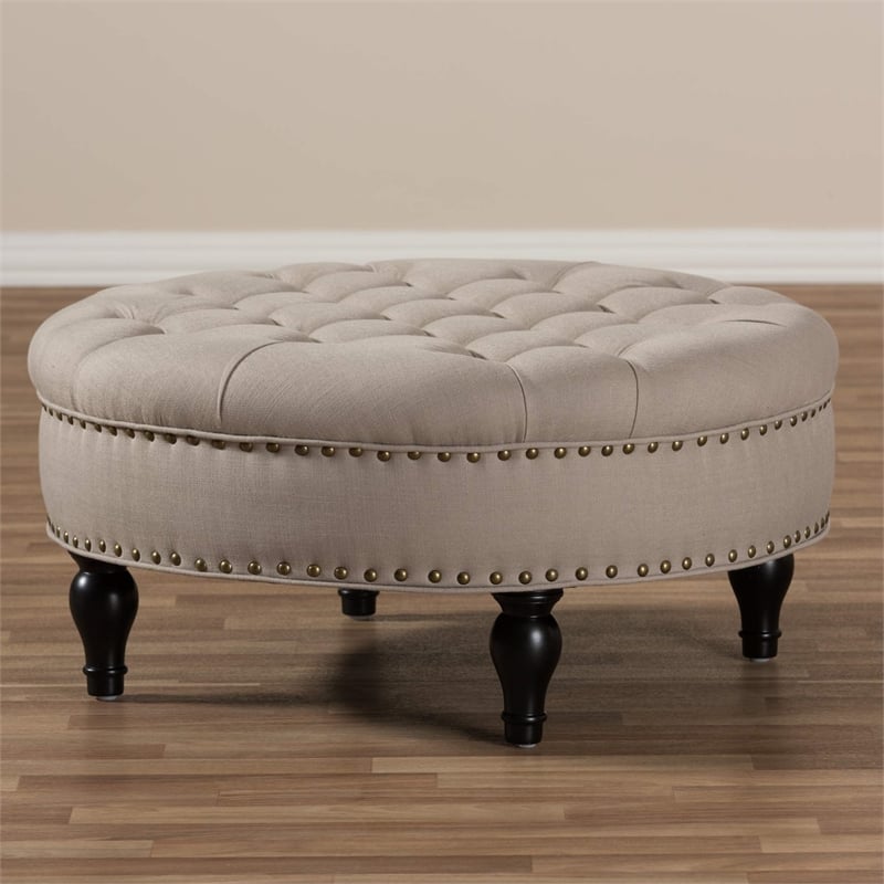 Palfrey Ottoman in Beige