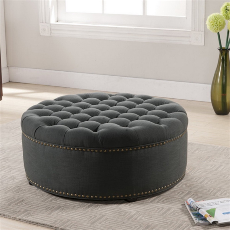 Iglehart Ottoman in Gray