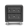 Baxton Studio Stella Nightstand in Black